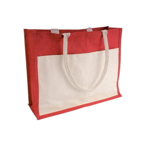 Cotton Jute and cotton beach bag