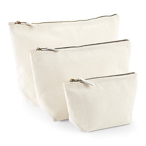 Cosmetic bags Canvas cosmetic bag with wide bottom