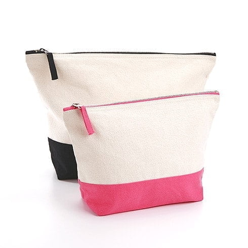 Cosmetic bags Canvas dipped base cosmetic bag