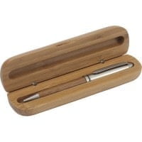 Pens Bamboo ballpen with case