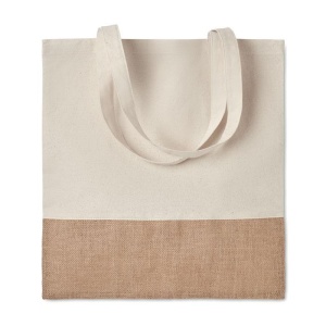 Jute & Cotton Shopping bag w/ jute details