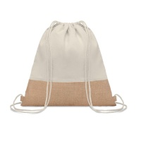 Backpacks Drawstring bag w/ jute detail