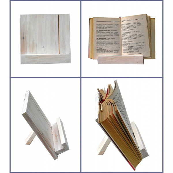 Wood Wooden tablet or book stand