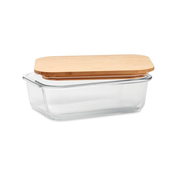 Home & Living Glass lunchbox with bamboo lid