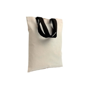 Cotton 135 g/m2 bag with short colored handles