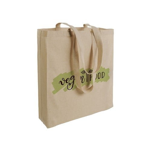 Recycled Cotton Cotton bag (spacious) – melange