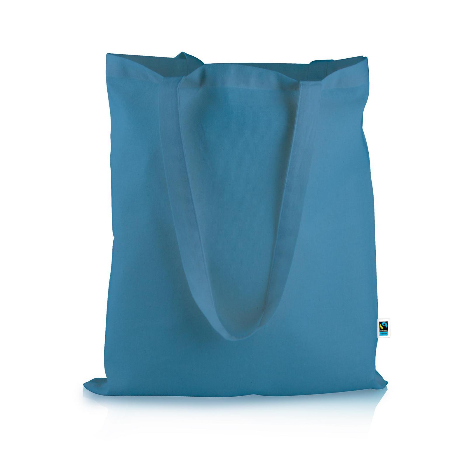 Cotton Fairtrade coloured bag Barcelona – 12 colours!