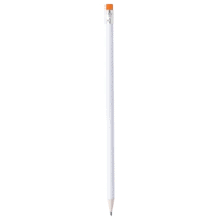 Svinčniki Bel svinčnik z barvno radirko