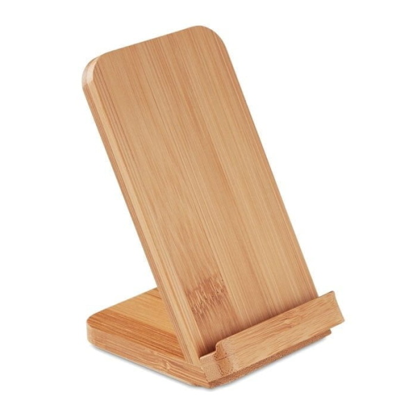 Mobile Gadgets Bamboo wireless charging stand