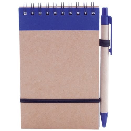 Notebooks Recycled notebook with a pen – colored