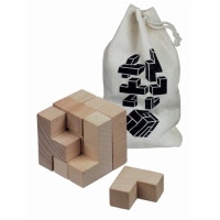 Brain Teaser Solfee wooden squares brain teaser with pouch