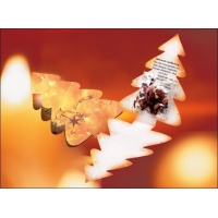 By Mail Folded Christmas tree card