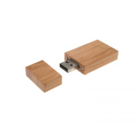 USB Bamboo USB Flash Drive Flat