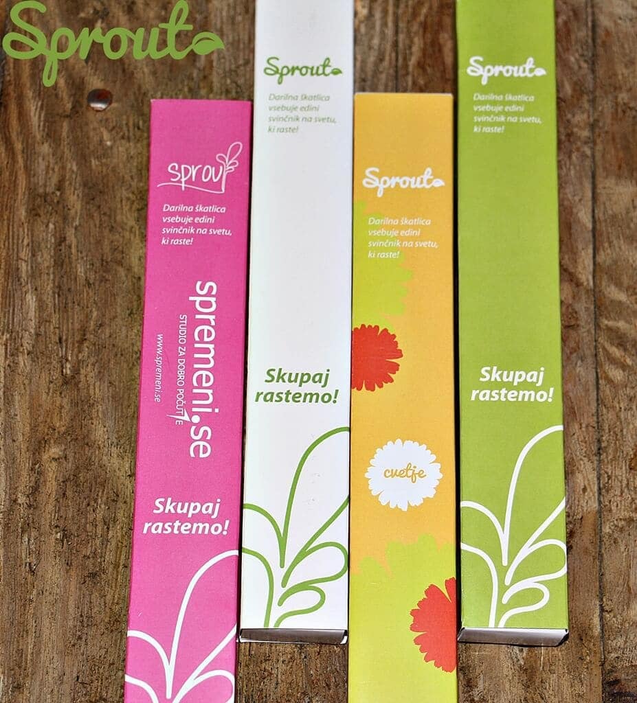 Barvice Barvice Sprout – svinčniki s semeni