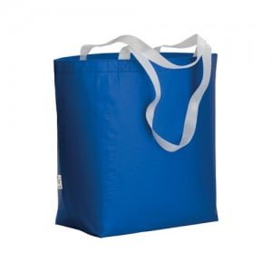 Eko vrečke Laminirana vrečka iz reciklirane plastike z dolgimi ročaji in dnom