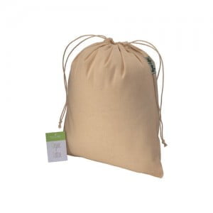 Organic Cotton Organic cotton drawstring bag 25x30cm