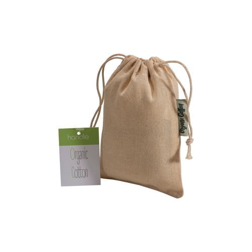 Organic Cotton Organic cotton drawstring bag 10x14cm