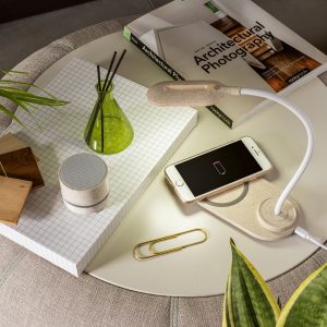 Wireless charging OZZEL. Table lamp with wireless charger (Fast, 10W)