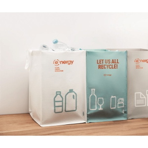 Recycling 3 RPET nonwoven bin bags