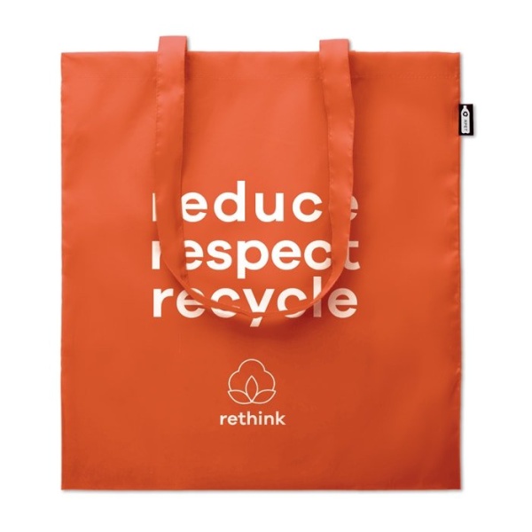 Recycled Plastic Bottles Shopping bag in 100gr RPET