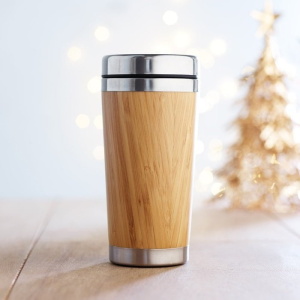 Mugs and Tumblers Bamboo double wall travel cup