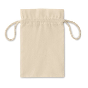 Cotton Small Cotton draw cord bag