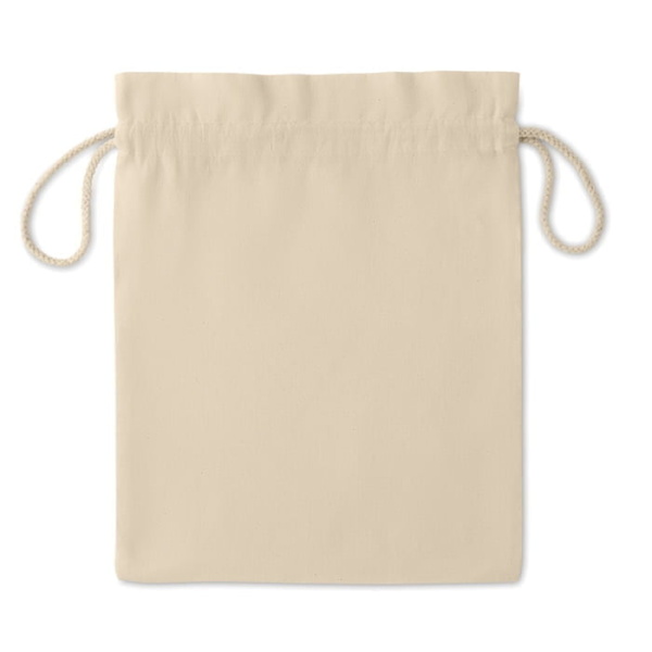 Cotton Medium Cotton draw cord bag