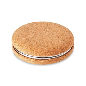Accessories Pocket mirror with cork cover
