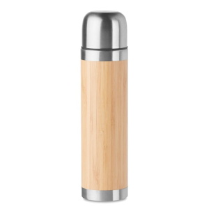 Mugs and Tumblers Double wall bamboo cover flask