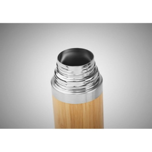 Mugs and Tumblers Double wall bamboo cover flask