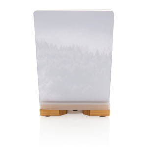 Wireless charging Bamboo 5W wireless charger with photo frame