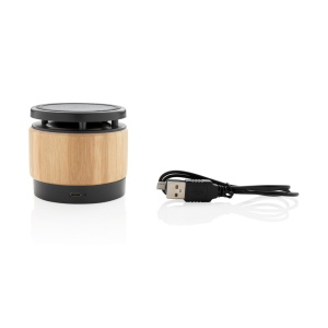 Speakers Bamboo wireless charger speaker