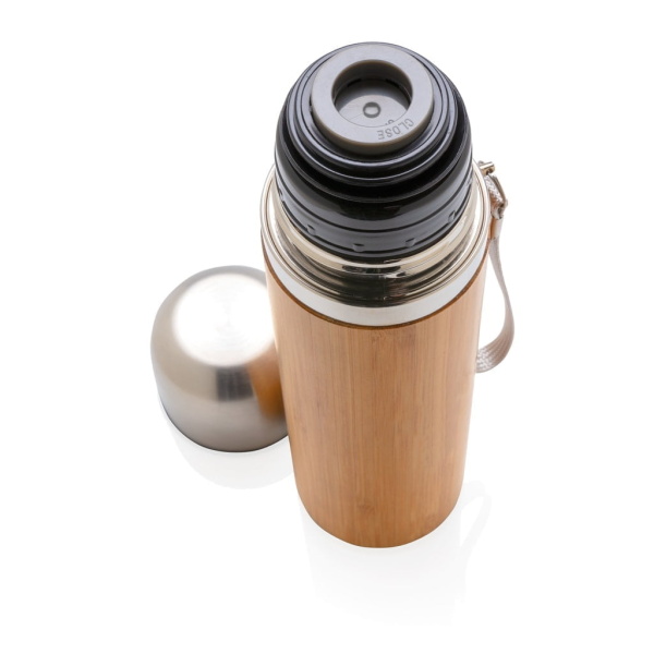 Mugs and Tumblers Bamboo vacuum travel flask
