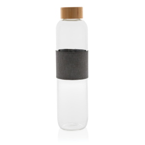 Bottles Impact borosilicate glass bottle with bamboo lid