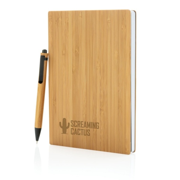 Notebooks A5 Bamboo notebook & pen set