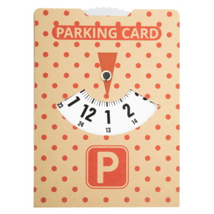 Avtomaterial Parkirna kartica iz kartona