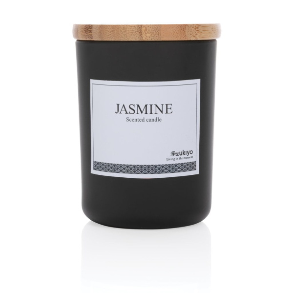 Living room & Offices Ukiyo deluxe scented candle with bamboo lid