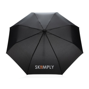 Umbrellas 20.5″ Impact AWARE™ RPET 190T Pongee bamboo mini umbrella
