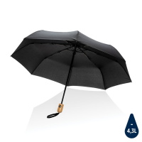 Umbrellas 21″ Impact AWARE™ RPET 190T bamboo auto open/close umbrella
