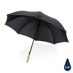 Umbrellas 27″ Impact AWARE™ RPET 190T auto open bamboo umbrella