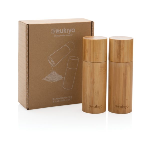 Home & Living Ukiyo bamboo salt and pepper mill set