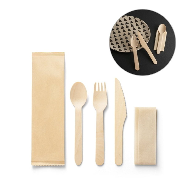 Home & Living SUYA. Wooden cutlery set
