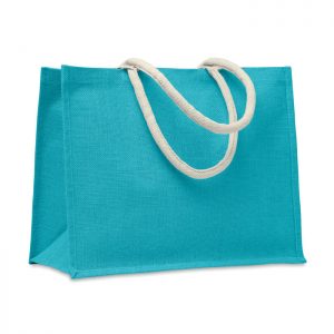 Jute Jute bag with cotton handle