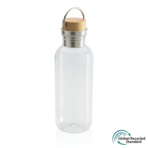 Bottles GRS RPET bottle with FSC bamboo lid and handle