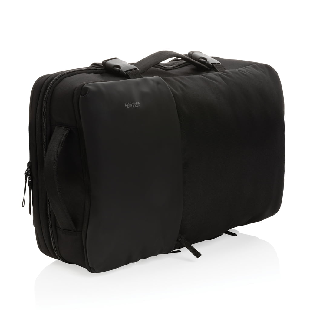 Backpacks Swiss Peak AWARE™ RPET 15.6′ expandable weekend backpack