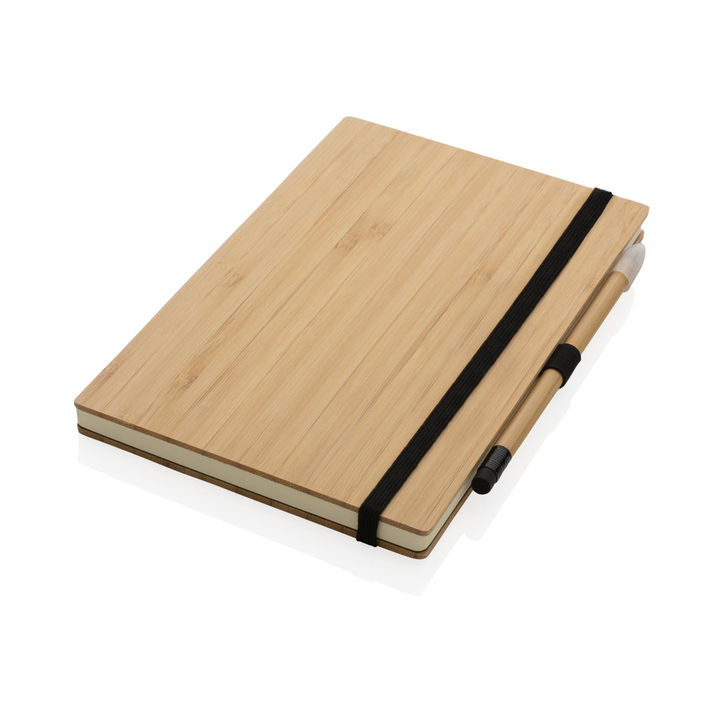 Notebooks FSC® bamboo notebook and infinity pencil set