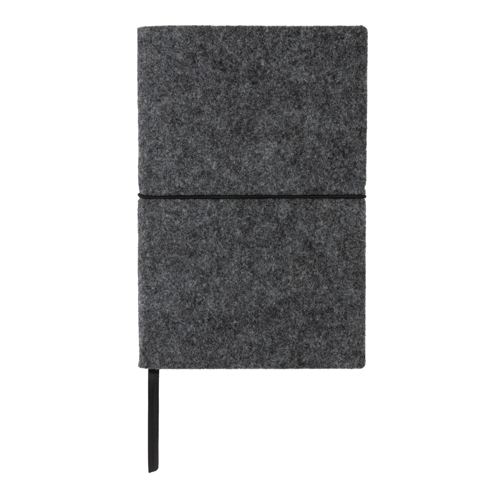 Notebooks GRS certified recycled felt A5 softcover notebook