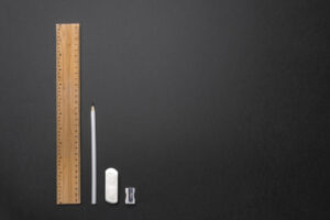 Desktop Timberson extra thick 30cm double sided bamboo ruler