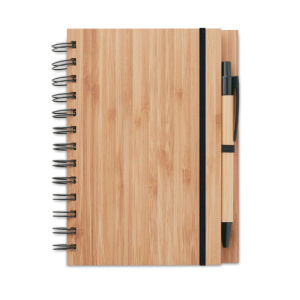 Notebooks Bamboo notebook with pen lined