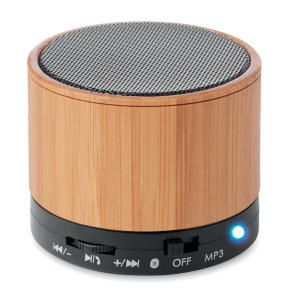 Audio Round Bamboo wireless speaker